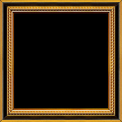 Image showing Antique wooden picture frame