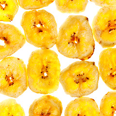 Image showing Dried Banana Background