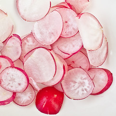 Image showing Radishes Slices