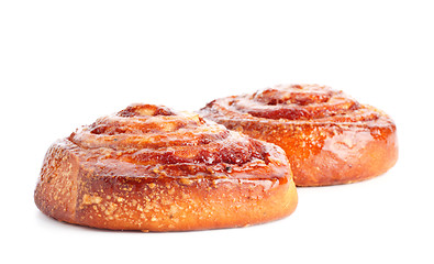 Image showing two sweet buns with cinnamon