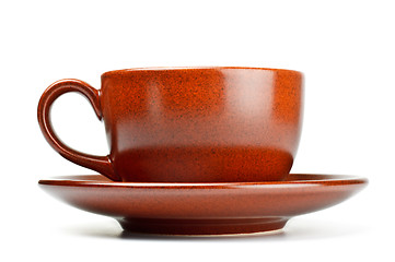 Image showing coffee cup with saucer