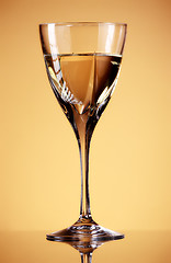 Image showing glass of white wine