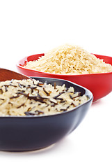 Image showing Bowls Of Raw Rice