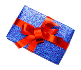 Image showing blue gift box