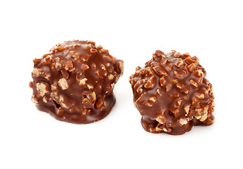 Image showing chocolate candy with nuts