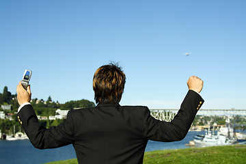 Image showing Happy businessman