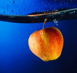 Image showing Apple Float Under Water