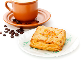 Image showing Coffee Cup and Pie