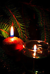 Image showing two candles