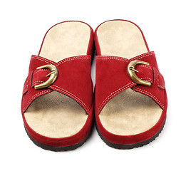 Image showing red slippers