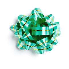 Image showing green decoration bow