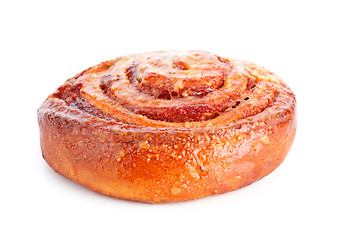 Image showing sweet bun with cinnamon