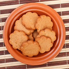 Image showing dish of cinnamon cookies