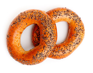 Image showing Bagels With Poppy Seeds