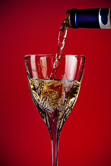 Image showing Wine Pouring Glass