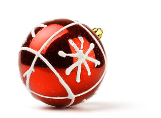 Image showing red decoration ball