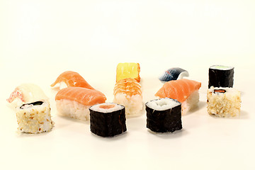 Image showing fresh raw Japanese Sushi