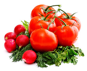 Image showing vegetables for salad