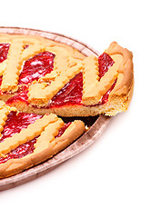 Image showing Sliced Cherry Pie