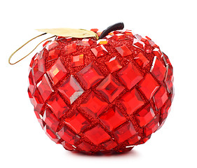 Image showing christmas ball in apple shape