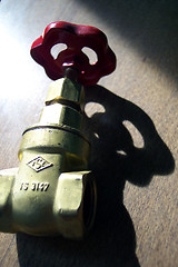 Image showing valve and shadow