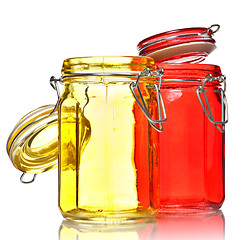 Image showing Glass Jars for Spice