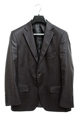 Image showing black jacket on hanger