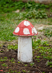 Image showing Garden Decorative Amanita Statue