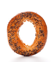 Image showing Bagel With Poppy Seeds