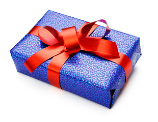 Image showing blue gift box