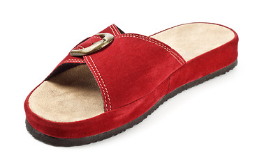 Image showing red slipper