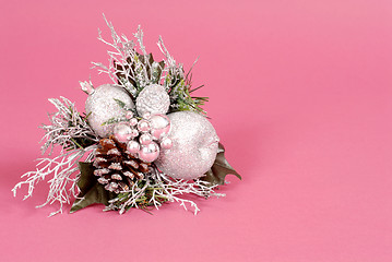 Image showing Silver Christmas ornament