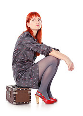 Image showing Travel Woman Waiting