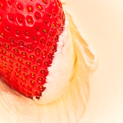 Image showing Strawberry in Sour Cream