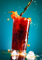 Image showing Pouring Cola