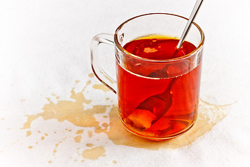 Image showing Spilled Tea