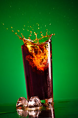 Image showing Splashing Cola