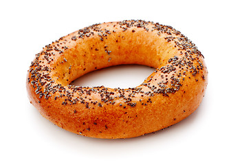 Image showing Bagel With Poppy Seeds