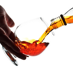 Image showing Pouring Cognac