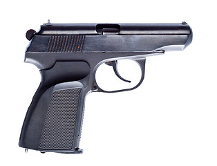 Image showing black vintage pistol