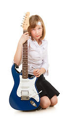 Image showing Teen Girl Rockstar