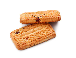 Image showing Shortbreads Cookies With Raisins