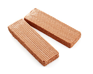 Image showing two chocolate waffles