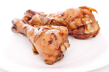 Image showing Two Fried Chicken Legs