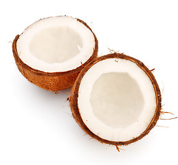 Image showing coconut halves