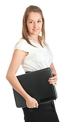 Image showing Young Businesswoman With Laptop