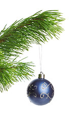 Image showing blue decoration ball