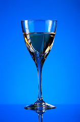 Image showing glass of white wine