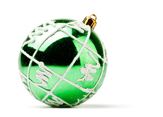 Image showing green decoration ball