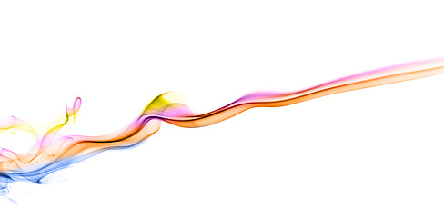 Image showing Color Smoke On White